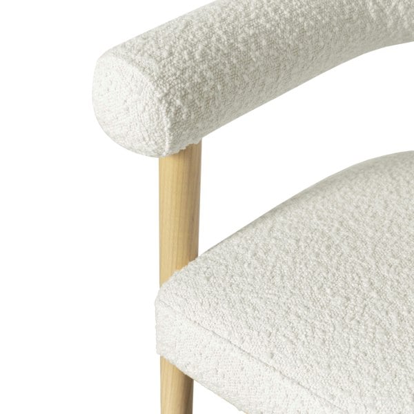 Furniture Edit Spara Cream Boucle Counter Bar Stool