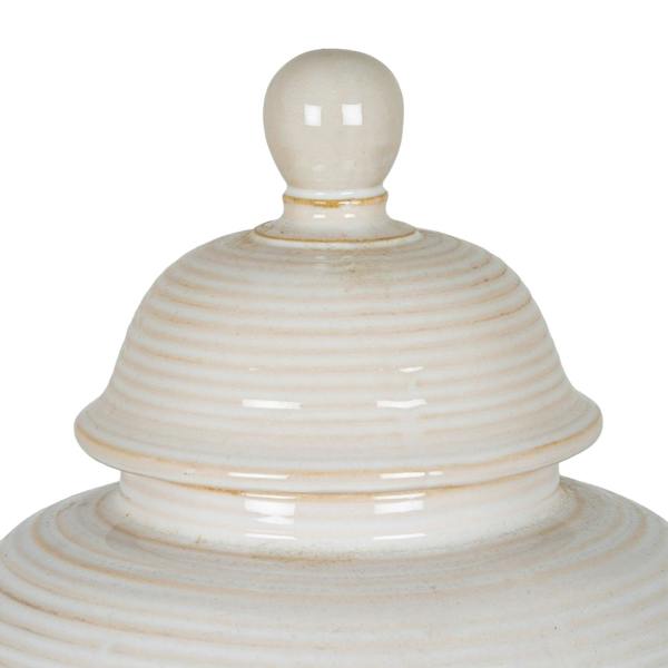Neva Lidded Ceramic Ginger Jar