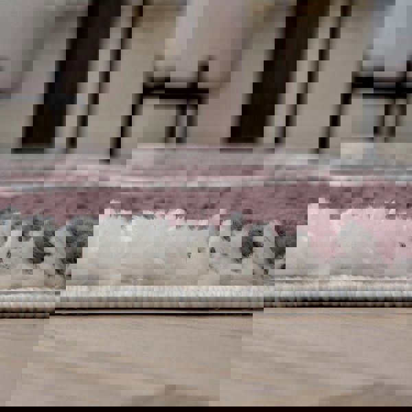 Moodi Shaggy Purple rug, underfloor heating, abstract design | THE RUGS