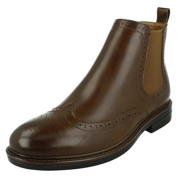 Thomas Blunt Mens Thomas Blunt Low Heel Brogue Boots A3085