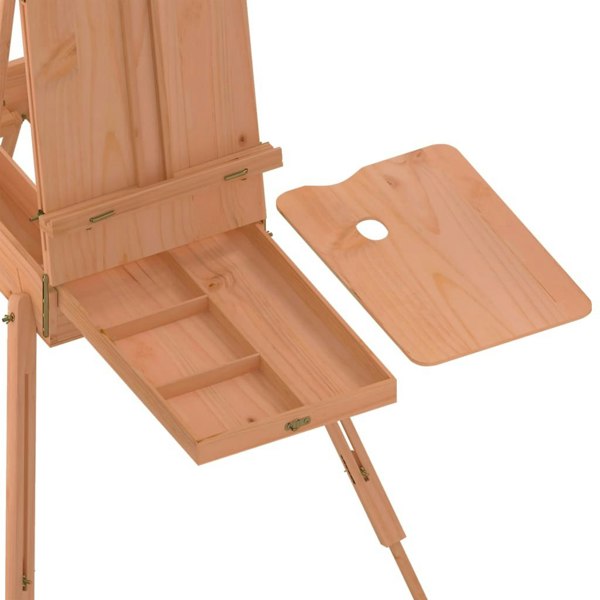 Berkfield Easel Stand 81x121x173 cm Solid Beech Wood