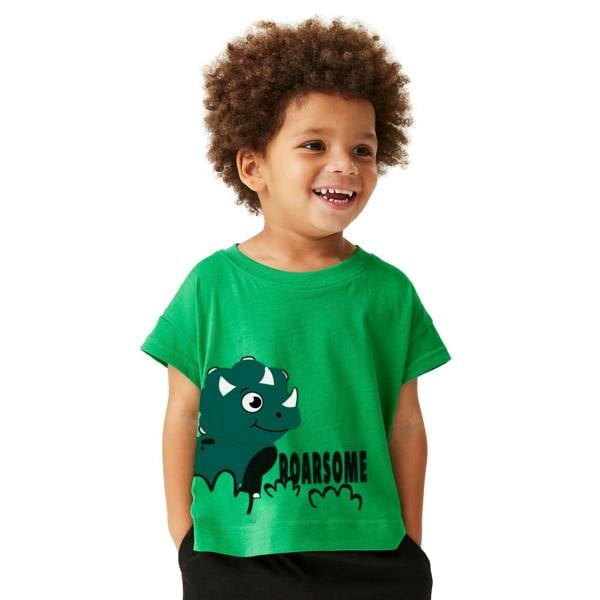 Regatta Childrens/Kids Stompy The Dinosaur T-Shirt - Jellybean Green - 