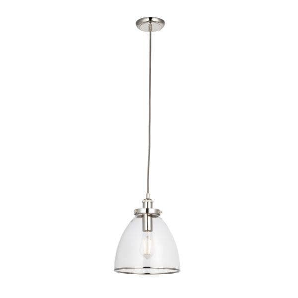 Pagazzi Lighting Brunswick Polished Nickel Ceiling Pendant