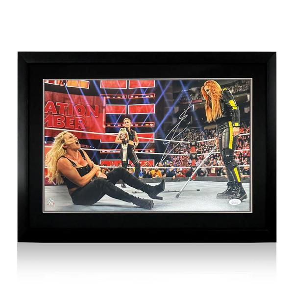 Becky Lynch Signed Image Deluxe Mount Frame (JSA)