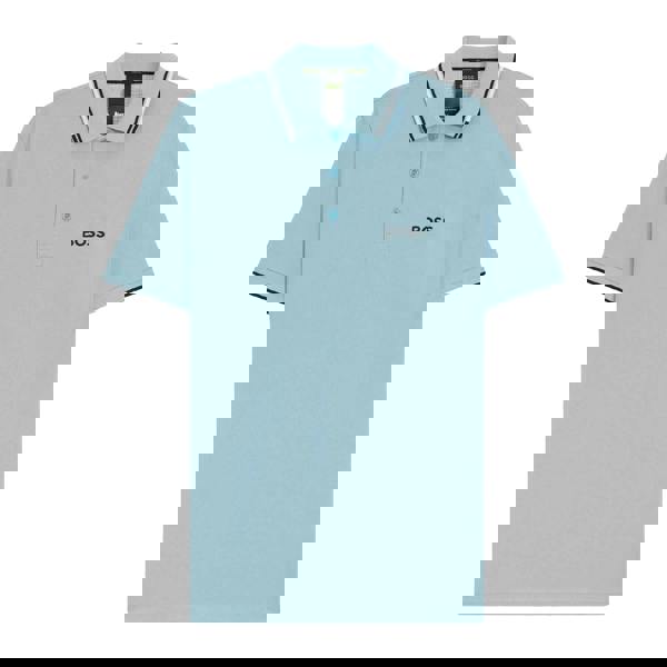 Boss Mens Paddy Pro Pique Regular Polo Shirt - Blue - 