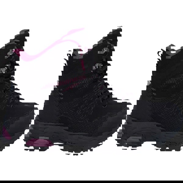 Hi-Tec Jackdaw Mid WP Polyester Women's Black/Burgundy Hiking Boots