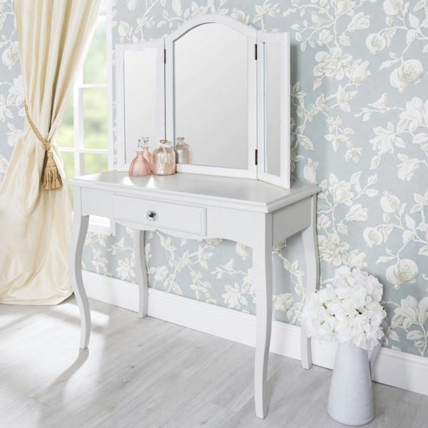 Statement Furniture Romance 3-Way Dressing Table Mirror. Large Tabletop Mirror