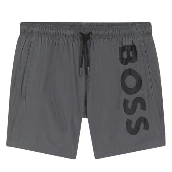 Boss Mens Octopus Swim Shorts - Grey - 