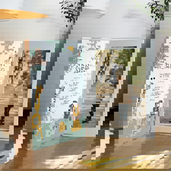 Personalised Memento Company Personalised Animals Wooden Hinged 6x4 Photo Frame