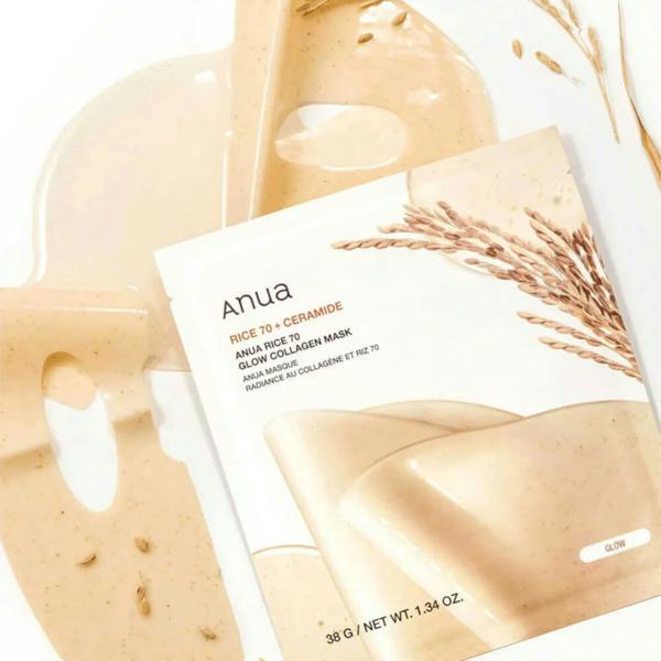 ANUA Rice 70% Glow Collagen Mask