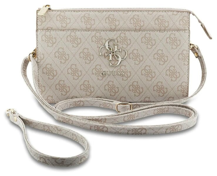 Guess PU Big 4G Logo Universal Phone Pouch with Strap Pink - GUWPO5P4GP4GLP