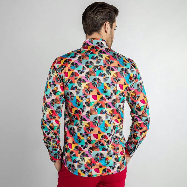 VINTAGE DISC SHIRT PRINT SHIRT - Claudio Lugli Shirts