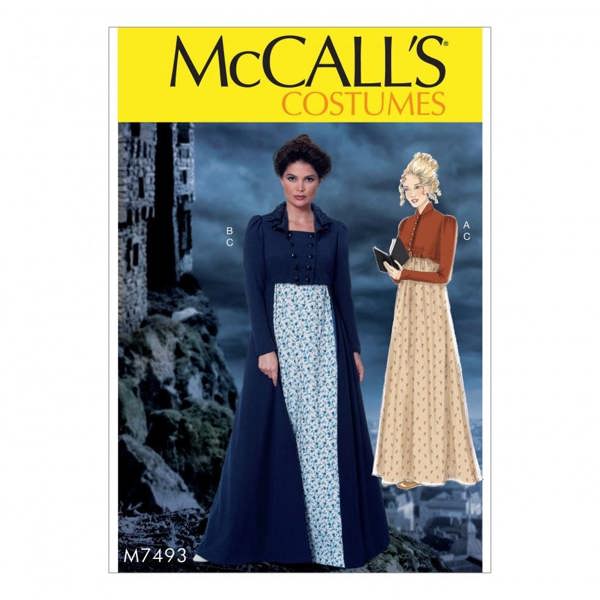 McCalls 7493 Paper Sewing Pattern – Women's Vintage Costume, Easy