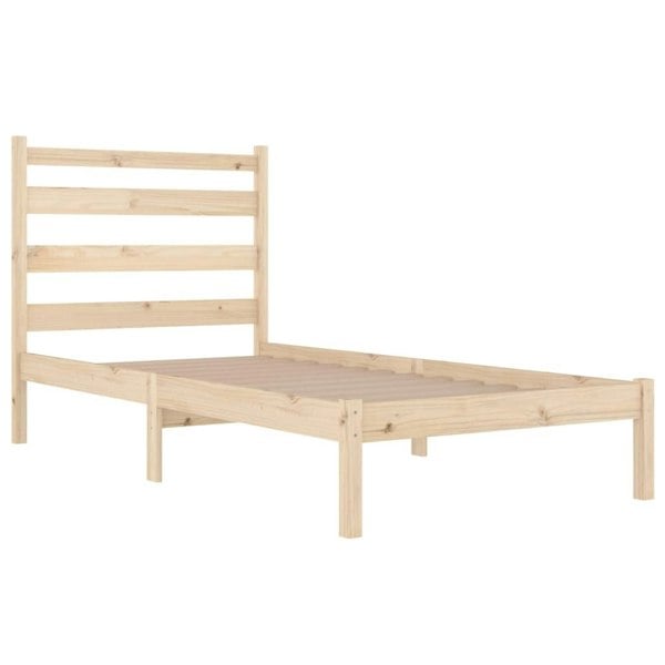 Berkfield Bed Frame Solid Wood Pine 100x200 cm