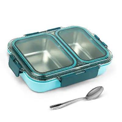 Avifresh Trio Insulated SS Lunch Box -Light Blue