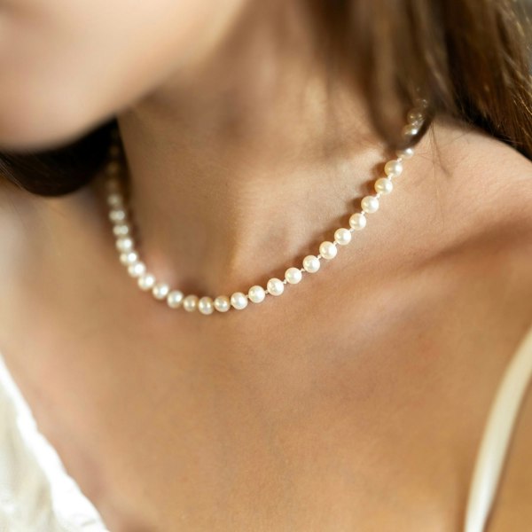 Spero London Large Natural Freshwater Real Pearl Strand Necklace
