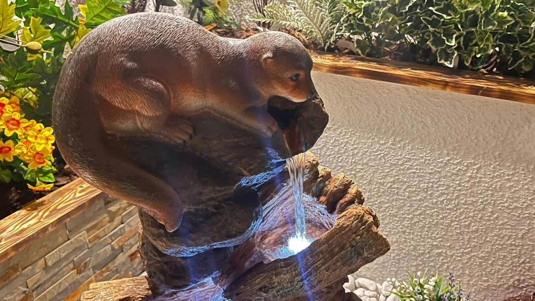 Tranquillity Water Features Curious Otters Animal Animal Fountain Water Feature