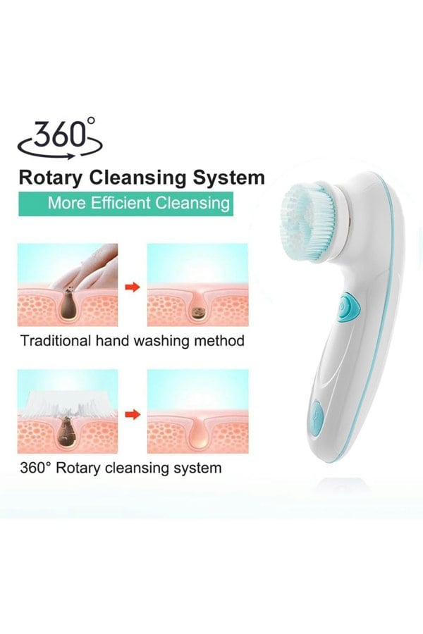 Living and Home 4 in 1 Electric Facial Cleansing Brush