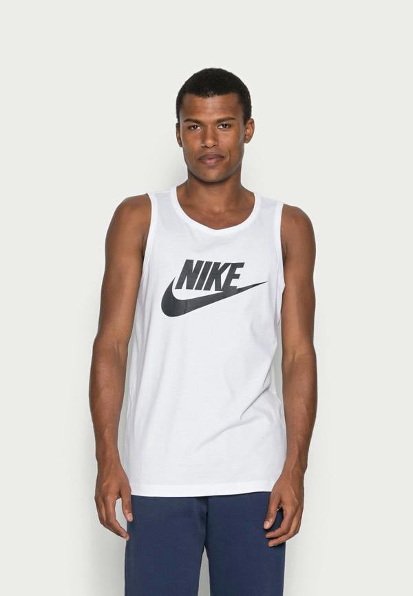 Nike Men's Swoosh Big Logo Vest/Tank Top White