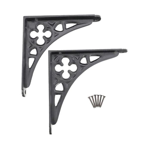 Oakcrafts - Victorian Gothic Shelf Brackets - Pair of Brackets 155mm x 155mm