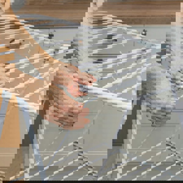 JVL Strong Winged Clothes Drying Airer - 12M, White