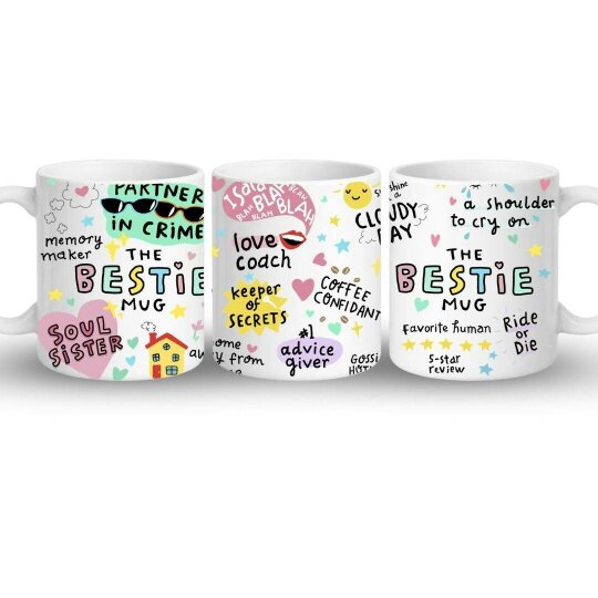 Aye Do Gifts The Bestie Mug, Candle & Socks Gift Hamper | Birthday Gift