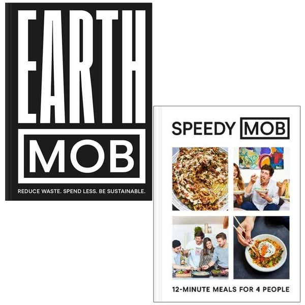 Earth MOB By MOB Kitchen & Speedy MOB 12-minute meals for 4 people By Ben Lebus 2 Books Collection Set