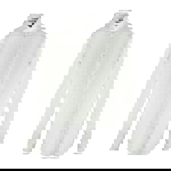 Aquascutum Mens Long-Sleeved Shirt - White - 