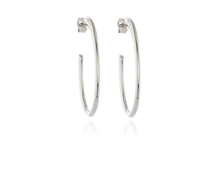 Cachet London Palila Silver Hoop Earrings