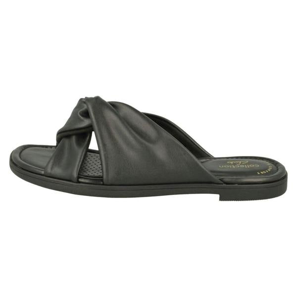 Clarks Ladies Clarks Knot Detailed Mule Sandals Reyna Twist