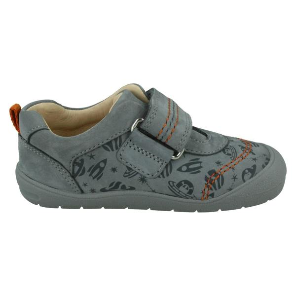 Clarks Boys Startrite Casual Hook & Loop Shoes Footprint