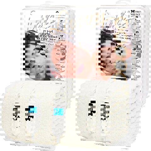 Homefront Double Electric Luxury Fleece Blanket With 9 Heat Settings and Timer Digital Control