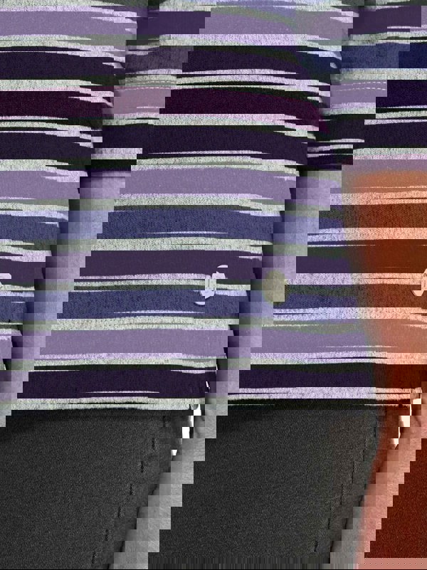 PennyPlain Striped Top - Mulberry