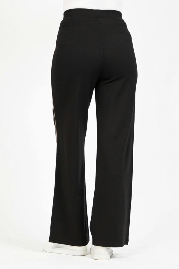 Mudflower Wide Leg Piped Seam Trousers