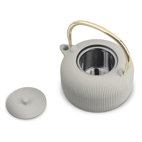 Cast Iron Teapot, 1 L | Matt Cream | Berlinger Haus BH8943