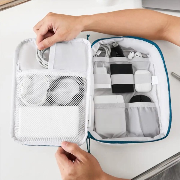 CabinZero Classic Tech Cube, Full Foam Padding and Clamshell Opening