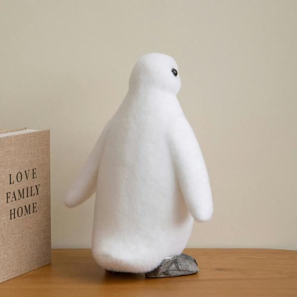 Samuel Alexander 36cm Large Flocked Penguin Christmas Decoration