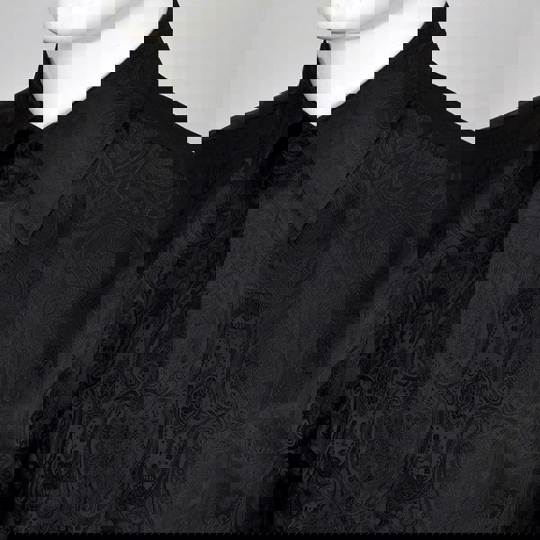 Floral Jacquard Tunic Shirt - Men's elegant tunic with intricate floral pattern and relaxed fit.