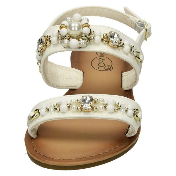 Spot On Girls Spot On Pearl Jewel Trim Sandals
