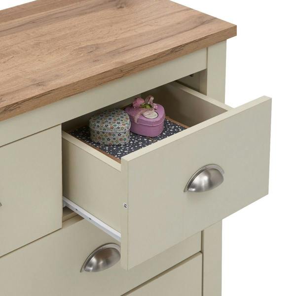 Timber Art Design Lisbon 7 Drawer Bedroom Chest of Drawers Storage Cabinet