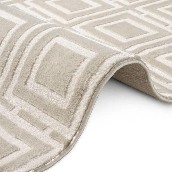 Hanse Home Shortpile Howlite Cream Rug – Modern Geometric
