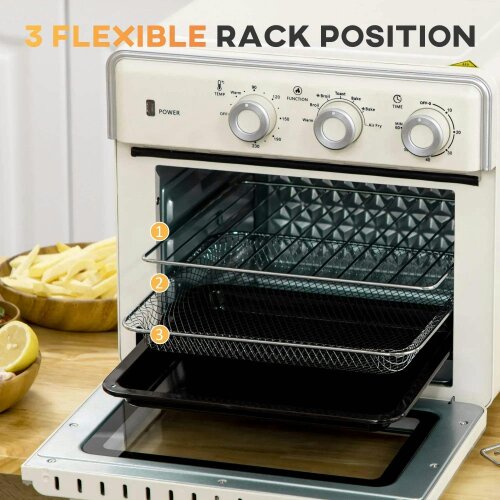 Bobobiy 20L 90-230℃ Mini Electric Oven - Cream