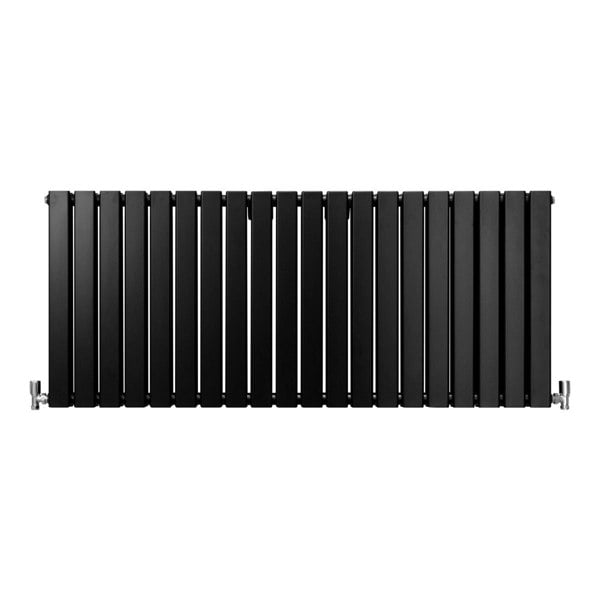 Designer Flat Panel Radiator - Matt Black (600mm x 1400mm)