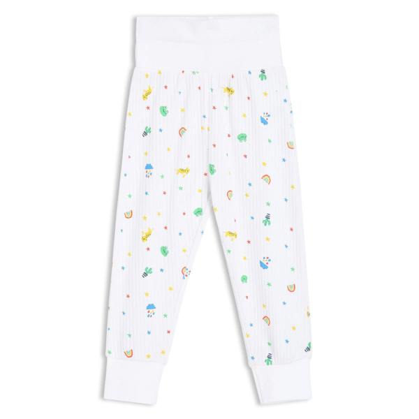 Mini Cuddles Baby Boys 3pk Printed & Solid Joggers, Multicolour