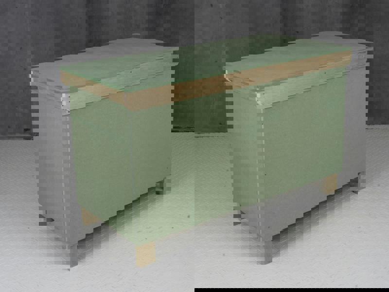 Arbor Garden Solutions Wooden UniMDF Moisture Resistant Workbench With Lockable Cupboard (V.9) Double Shelf