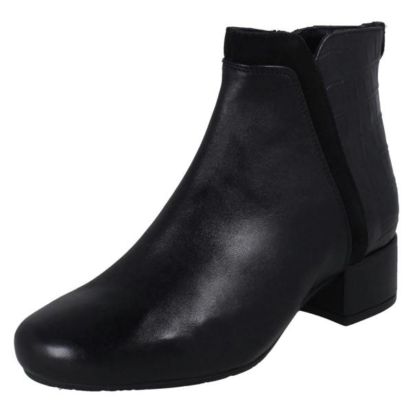 Van Dal Ladies Van Dal Zip Fastening Smart Ankle Boots With Croc Detailing Manon