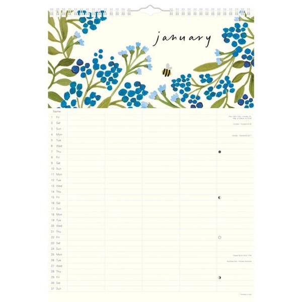 Caroline Gardner, Wildlife A3 Planner 2027, Family Planners, Month To View, Art, Gift