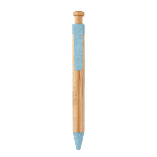MidOcean Toyama Bamboo & Wheat Straw Ballpoint Pen - Blue - 