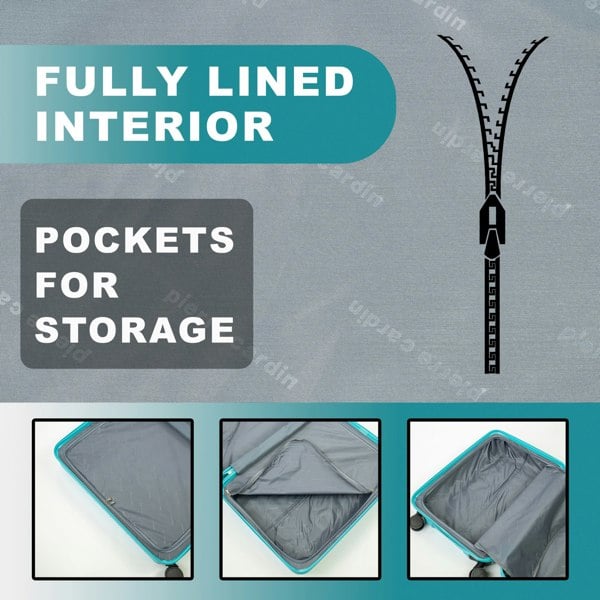 Pierre Cardin Soleil Hard Shell Suitcase Wheeled Luggage