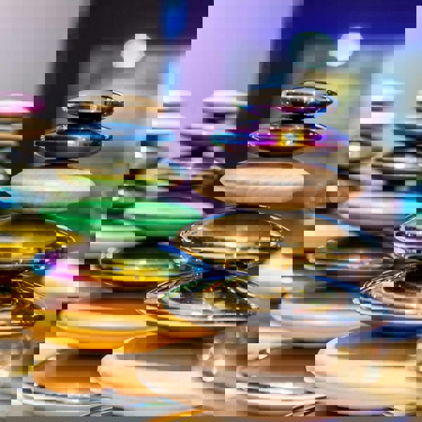 tickit Sensory Steel Silver Buttons